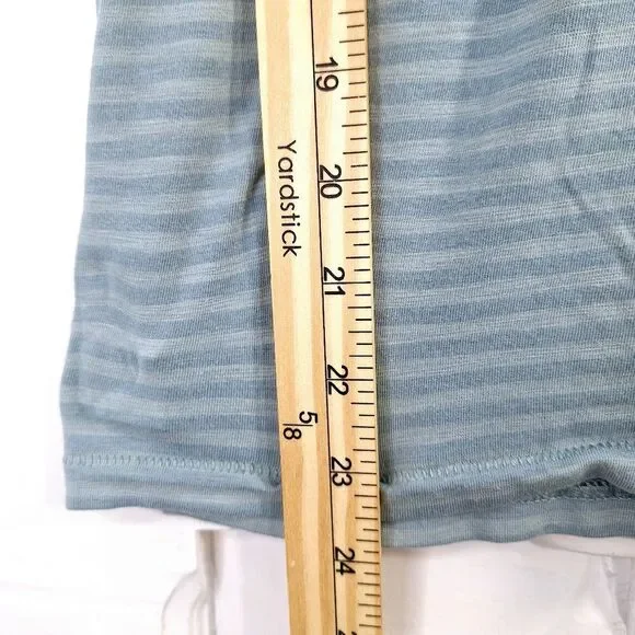 Jones New York Striped Short Sleeve V-Neck Shirt Sz S - Picture 6 of 10